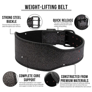 เข็มขัดหนังอะนิเมะยกน้ำหนักเข็มขัดออกกำลังกายแวววาวเข็มขัดหนังอะนิเมะปรับแต่งได้ - Product Image 2