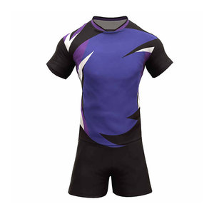 2025 Ropa deportiva de entrenamiento de Rugby transpirable sublimada personalizada Conjunto de camisetas y camisetas de servicio OEM para adultos Ropa de fútbol personalizada - Product Image 4