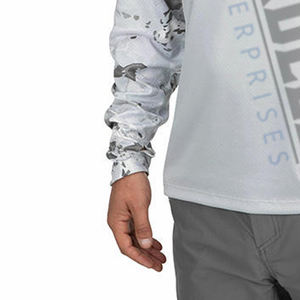 เสื้อยืดผ้าฝ้ายโพลีเอสเตอร์สำหรับผู้ชาย,เสื้อยืดแบบสวมศีรษะพิมพ์ลายแขนยาวพิมพ์ลายแบบระเหิด - Product Image 4