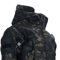 Vêtements de chasse camouflage pour hommes avec veste multipoches en tissu Soft Shell Bayer anti-UV et pantalon confortable