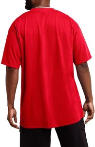 Tissu respirant de haute qualité 100% coton T-shirts couleur unie surdimensionné OEM Logo personnalisé T-shirts pour hommes - Product Image 5
