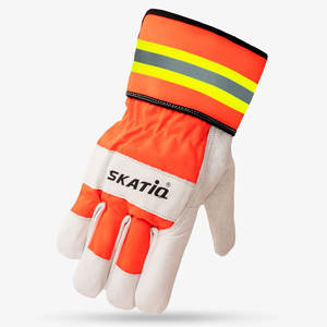 Skatiq SG-8010 Gants en cuir de vachette et nylon haute visibilité Gants de sécurité imperméables de haute qualité pour le soudage et la construction - Product Image 4