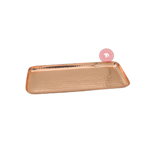 Bandeja de Servicio de Cobre Espejado en Venta |   Bandeja para Alimentos, Accesorio para el Hogar | Bandeja Decorativa de Cobre para el Hogar | Vajilla Artesanal para Cocina - Product Image 1