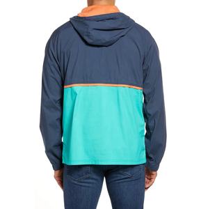 Coupe-vent léger en polyester pour hommes de marque personnalisée Veste sur pied réversible respirante avec fermeture à glissière Motif imprimé coupe-vent pour - Product Image 3