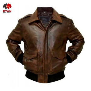 Services disponibles pour hommes OEM ODM Veste en cuir véritable Veste en cuir tendance d'hiver personnalisée de haute qualité - Product Image 5