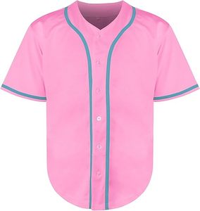 Camisetas de béisbol con botones personalizables para adultos Diseño único con características transpirables Hecho en fábrica para ropa informal - Product Image 2