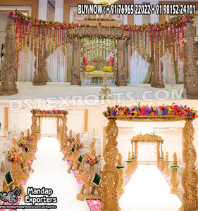 Manavarai Mandap tradicional para salones de eventos de bodas del Sur Gujarati boda Manavarai Mandap boda decoración Manavarai Mandap Reino Unido - Product Image 3