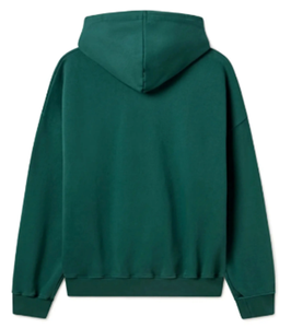 Wholesale Customized <b>Men's</b> Heavyweight Thermal Hoodies in <b>Green</b> 100% Cotton Printed High Quality <b>Hoodie</b> - Product Image 2