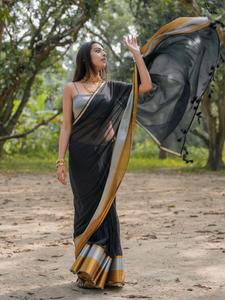 Mul Cotton Woven Plain Quick-Dry Eco-Friendly Medium <b>Weight</b> Dress for Girls' Wedding or Other Occasions - Product Image 4