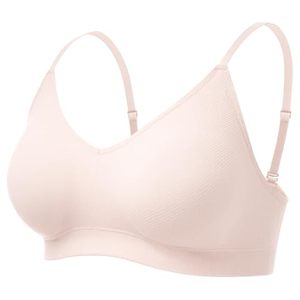Seamless Push-Up Thin Breathable Knitted Wireless <b>Bra</b> Women Triangle <b>Cup</b> Adjustable Straps Solid Color Basic Everyday Underwear - Product Image 1