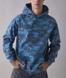 เสื้อสเวตเชิ้ตมีฮู้ดผู้ชายคุณภาพสูงสำหรับฤดูหนาว ผ้าฝ้าย 100% สีพื้น มีกระเป๋า สวมใส่สบายๆ - Product Image 2