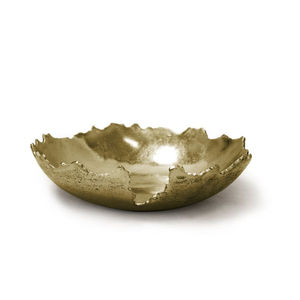 Frutero Decorativo de Aluminio de Lujo, Fruteros con Acabado Dorado Antiguo para el Hogar y Vajilla para Bodas - Product Image 1