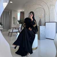 Meilleure Vente : Abaya Longue en Soie Faite Main Anti-Plis pour Femmes Musulmanes de Dubaï – Collection Élégante de Haute Qualité pour Adultes