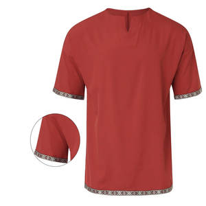 T-shirts en maille unisexe de haute qualité en mélange coton-polyester, personnalisables, pour hommes et femmes, couleur unie, séchage rapide, coupe oversize, avec logo - Product Image 3