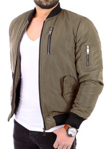 Blouson Bomber Réversible Oversize Homme Personnalisé OEM – Style Streetwear Boxy Court Imperméable en Nylon Écologique pour Travailleurs - Product Image 4