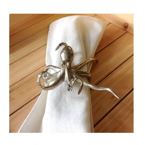 แหวนผ้าเช็ดปากโลหะทำด้วยมือแหวนผ้าเช็ดปากทรงกลมทำด้วยมือสุดหรู - Product Image 5