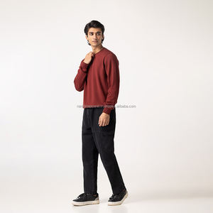 Nardon Apparel Sweat-shirt à manches courtes 100% coton pour homme personnalisé, col rond, sweat-shirt surdimensionné pour homme - Product Image 3