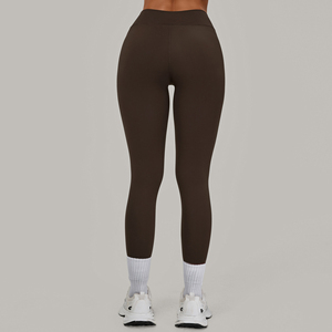 Leggings Women's High-Waisted Quick-Dry Breathable <b>Yoga</b> Pants Running Gym Elastic Color <b>Block</b> Tummy Control Leggings - Product Image 4