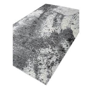 Tapis en laine et viscose noué à la main Entropy Ivory AKWT-1085, grand motif abstrait pour la décoration du salon, tapis en jute - Product Image 2