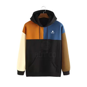 2025 nueva llegada sudaderas con capucha de estilo de invierno para hombres hechas a medida Material de poliéster de algodón informal con cuello con capucha de patrón sólido - Product Image 1