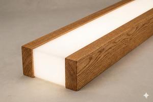 Modern Hanging AC Gold LED Chandelier <b>Wooden</b> Resin Dimmable IP54 Waterproof Eco-Friendly Durable <b>Button</b> Control Warm White Light - Product Image 4