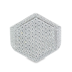 Anillo de campeonato de lujo de Hip Hop, anillo de diamante cultivado de laboratorio de boda de compromiso Brillante De plata de ley 925 - Product Image 1