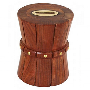 Best Quality Wooden Piggy Bank Pine Wood <b>Storage</b> Item Top Product Natural Bamboo New Design Wedding Home Decorative Item - Product Image 2