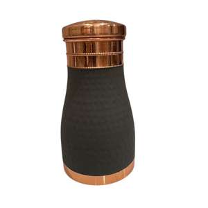 Eco-Friendly Fine Quality Handcrafted 500ml Copper <b>Water</b> <b>Bottle</b> with Simple New Design Lid Gym Accessory with Health Benefits - Product Image 1