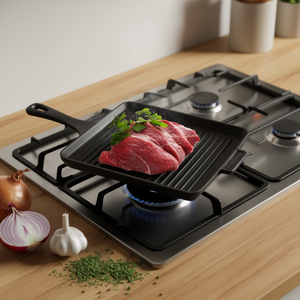 Ilsa D. Plancha de hierro fundido esmaltado 38x38cm para asar, categoría de producto: Planchas y sartenes para asar - Product Image 3