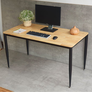 โต๊ะทำงานไม้ยางพารา CONE II System HBCN029 ขนาด 140x70 ซม. ขาเหล็ก เฟอร์นิเจอร์สำนักงานทันสมัยและมินิมอล - โต๊ะคอมพิวเตอร์ - Product Image 2