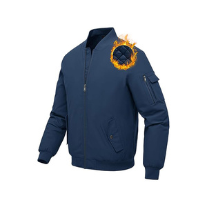 Bomber <b>Jackets</b> for Men OEM Custom Logo Winter Hip Hop <b>Lining</b> Pattern Workwear <b>Jackets</b> - Product Image 1