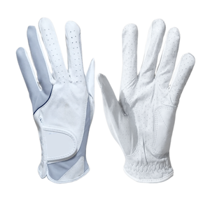 Gant de golf personnalisé en cuir d'agneau Cabretta blanc, respirant, léger, durable, de haute qualité, unisexe, main gauche - Product Image 1