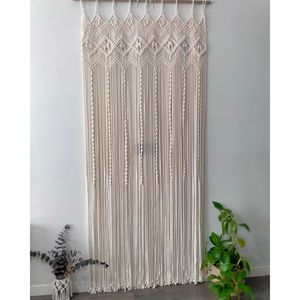 Cortina Decorativa de Pared de Algodón Bohemio de Alta Calidad, Estilo Macramé Boho - Product Image 2