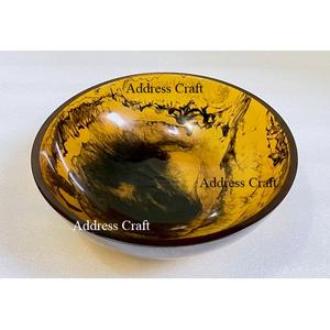 Most Popular White Swirl <b>Matt</b> Resin Salad Bowl Dinnerware Bowls Decorative Candy Nuts Reusable Serving Bowl Plates <b>Table</b> Decor - Product Image 5