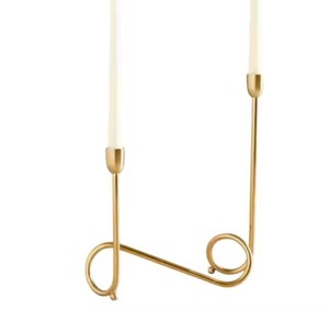 Soporte de vela de hierro de alta calidad Diseño contemporáneo para decoración estética del hogar y ambiente festivo - Product Image 3