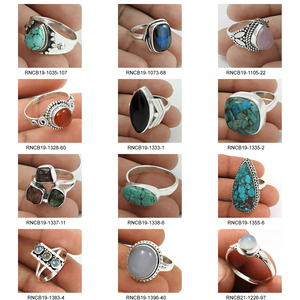 Pierre précieuse de cornaline naturelle Bague décontractée à trois pierres en argent sterling 925 Bijoux faits à la main Prix d'usine de gros Fournisseurs en vrac - Product Image 3