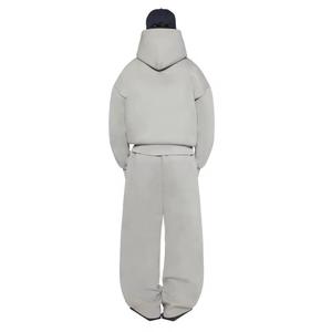 ชุดวอร์มผ้าคอตตอนผ้าฟลีซสำหรับผู้ชายชุดวอร์มโอเวอร์ไซส์ผ้า100% พิมพ์ลายออกแบบได้ตามต้องการจากโรงงาน - Product Image 5