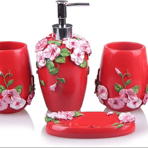 ชุดอุปกรณ์ห้องน้ำเรซินพร้อมสไตล์ร่วมสมัยสำหรับบ้านทันสมัยโดยงานฝีมือ HF - Product Image 1