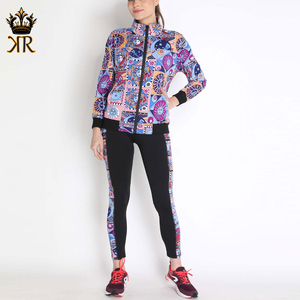 Ensemble de 2 pièces Jogging respirant et léger pour femmes Grande taille Vêtements de sport en coton Taille élastique Jogging de sublimation - Product Image 1
