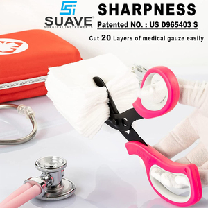 Nouvelle arrivée Ciseaux de traumatologie de qualité supérieure Ciseaux à bandage Ciseaux médicaux robustes de 8 pouces par SUAVE INSTRUMENTS CHIRURGICAUX - Product Image 3