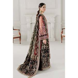 Embroidered Chiffon <b>Net</b> <b>Fabric</b> for Winter Garments - Product Image 5