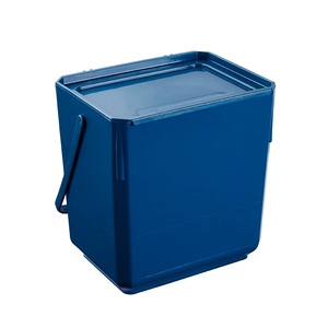 Contenedor de basura 20.5x19x14.5 cm, azul ecológico - Product Image 1