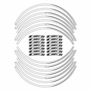 Kit Adesivi per Ruote da 17 Pollici Compatibili con Mv Agusta F3, Strisce Decorative per Moto - Product Image 2
