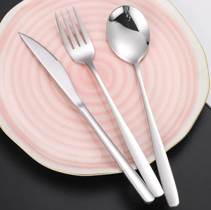 El mejor juego de cubiertos de diseño personalizado, cuchillo de cena de acero inoxidable, cuchara, tenedor, hogar, cocina, restaurante, vajilla, decoración de eventos de boda - Product Image 3