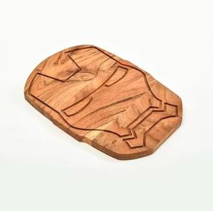 Planche à découper épaisse en bois d'acacia pour couper et servir les aliments, la cuisine et la salle à manger. - Product Image 6