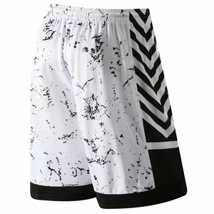 Short de basket-ball d'été de haute qualité pour hommes, short de sport en polyester respirant, grande taille, prix de gros - Product Image 2