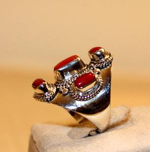 Bague en malachite sertie de pierres précieuses, fabriquée à la main au Népal, vente chaude, cadeau pour femme, personnalisable, fête, argent 925, tendance, troisième - Product Image 6