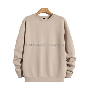 Sweats à capuche d'hiver à fermeture éclair pour hommes brodés en coton polaire couleur unie nouveauté meilleure vente - Product Image 1