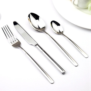 Ensembles de couverts argentés en acier inoxydable de haute qualité avec couverts polis brillants pour restaurants hôtels maison - Product Image 5