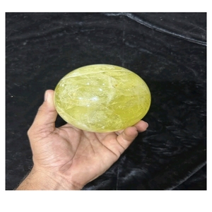 Sphères de cristal d'agate Mirani et de quartz citron polies, sculptées, lisses, avec support inclus, décoration métaphysique pour la maison, cadeau - Product Image 5